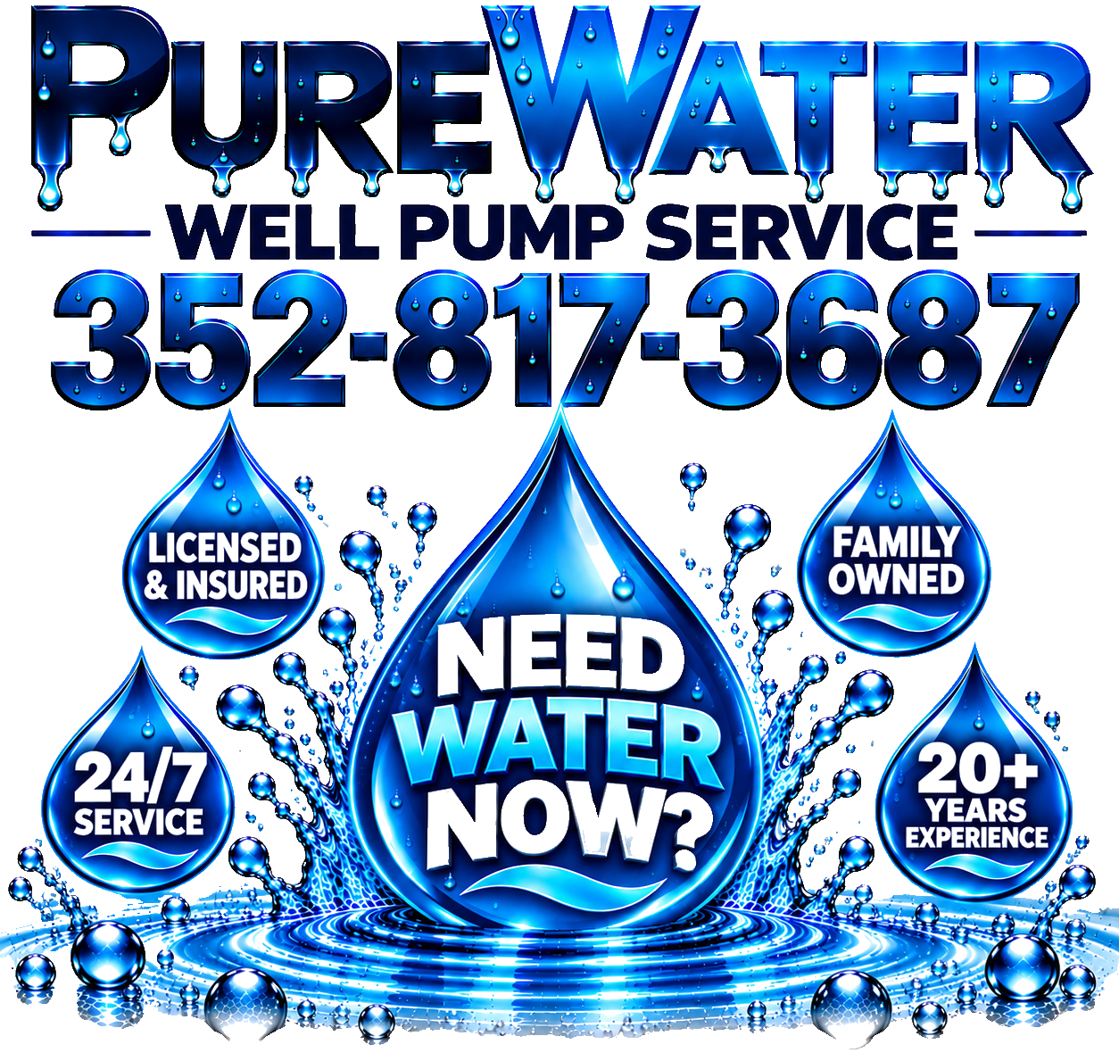 PureWater Well Pump Service logo